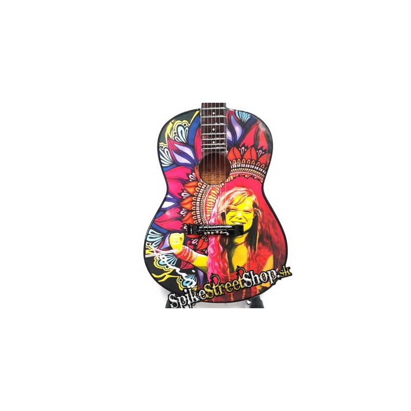 MINIATURE GUITARE JANIS JOPLIN 27CM