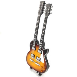 MINIATURE GUITARE DOUBLE MANCHE DON FELDER 27CM