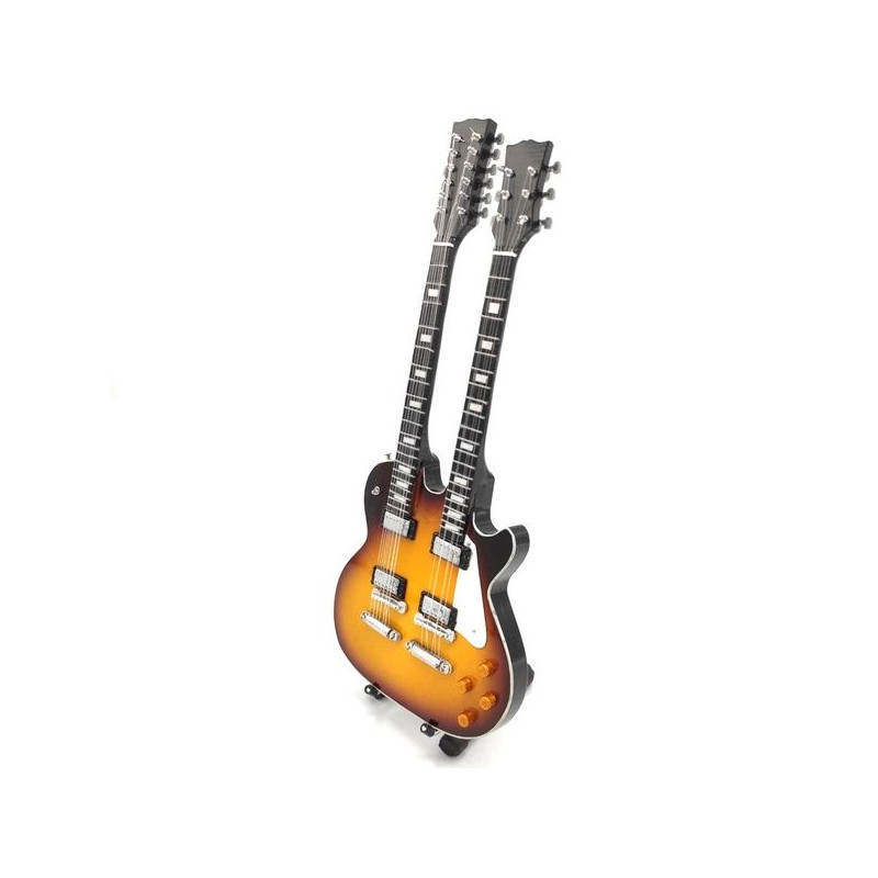 MINIATURE GUITARE DOUBLE MANCHE DON FELDER 27CM