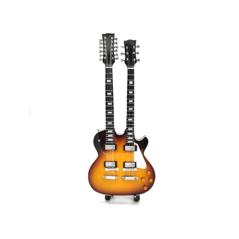 MINIATURE GUITARE DOUBLE MANCHE DON FELDER 27CM