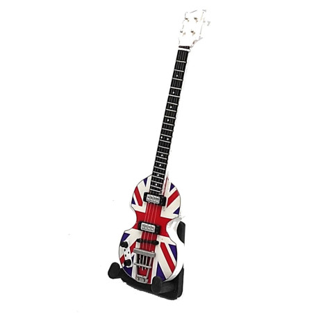 MINIATURE BABY GUITAR McCARTNEY UNION JACK 15CM