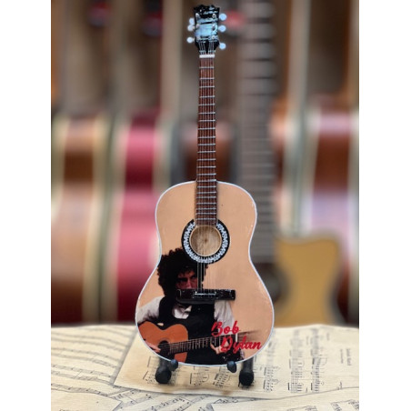 MINIATURE GUITARE ACOUSTIQUE BOB DYLAN 27CM