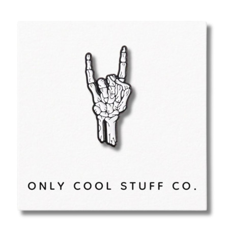 PIN'S ROCK ON BONE METAL