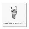PIN'S ROCK ON BONE METAL