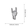 PIN'S ROCK ON BONE METAL