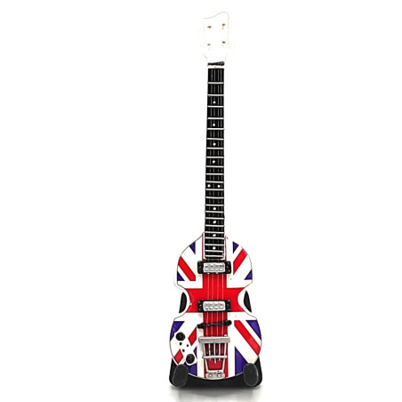 CADRE BABY GUITARE PAUL McCARTHNEY UNION JACK 15 X 20 CM