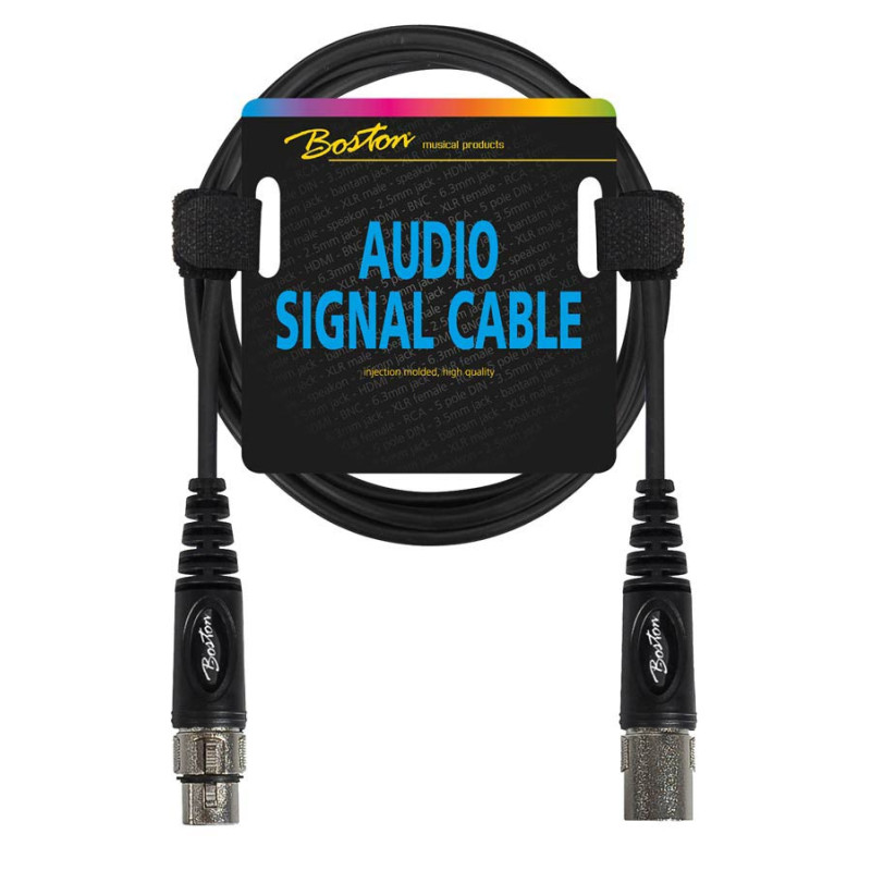 CABLE BOSTON AUDIO SIGNAL MICROPHONE 3M XLR MALE/XLR FEMELLE AC298300