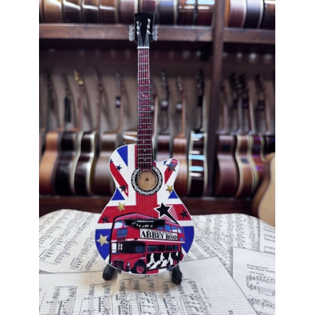 MINIATURE GUITARE BEATLES ABBEY ROAD 27CM 