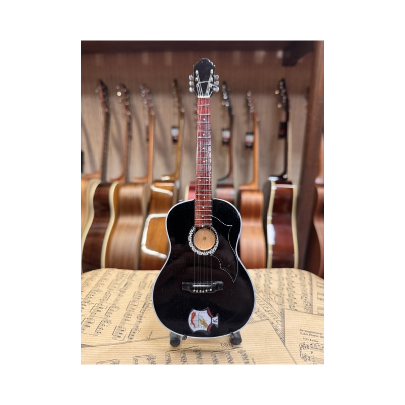MINIATURE GUITARE ACOUSTIQUE NOIR ELVIS 27CM