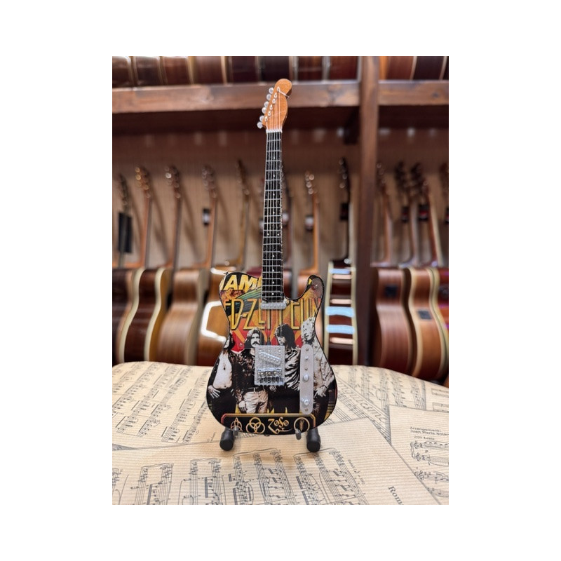 MINIATURE GUITARE LED ZEPEELIN TRIBUTE 27CM