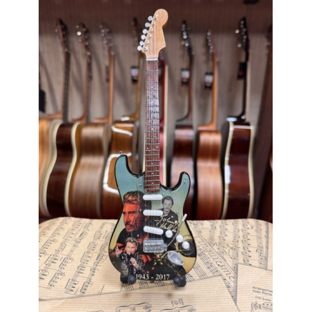 MINIATURE GUITARE J. HALLYDAY 27CM