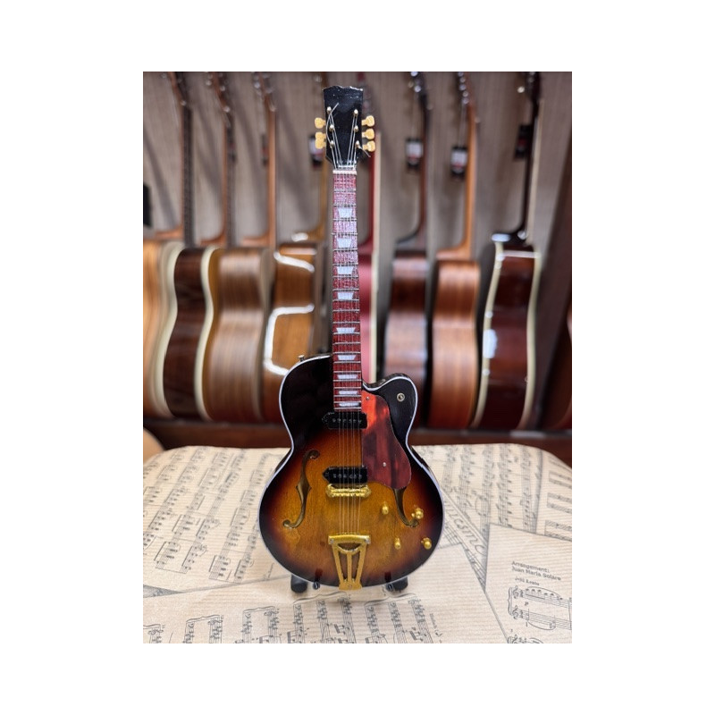 MINIATURE GUITARE JAZZ ELVIS 27CM