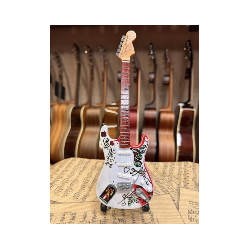 MINIATURE GUITARE JIMMY HENDRIX MONTEREY 27CM