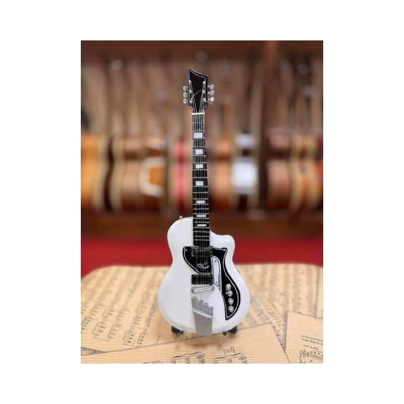 MINIATURE GUITARE SUPRO DUAL TONE DAVID BOWIE 27CM