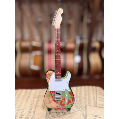 MINIATURE GUITARE JIMMY PAGE TELECASTER DRAGON 27CM