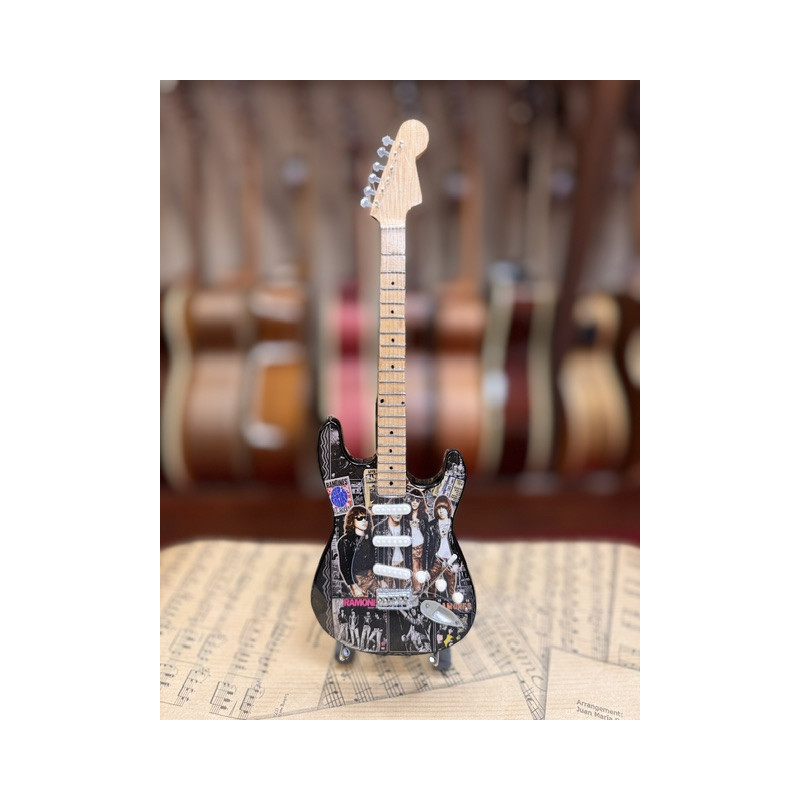 MINIATURE GUITARE THE RAMONES 27CM