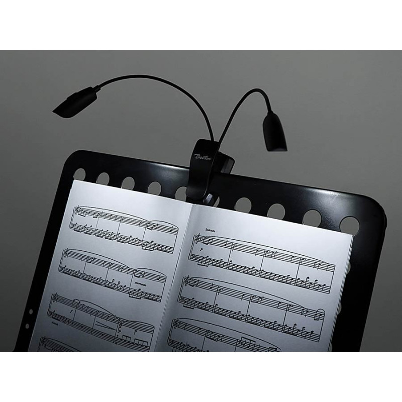 LAMPE DE PUPITRE BOSTON FLEXIBLE 2X6 LEDS MSL712