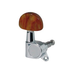 MECANIQUES BOSTON FOLK CHROME BOUTONS MARRON 74-CLR