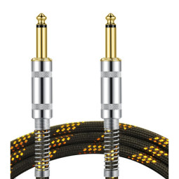 CABLE GROOVIT NYLON TRESSE JACK/JACK 3M NOIR/OR