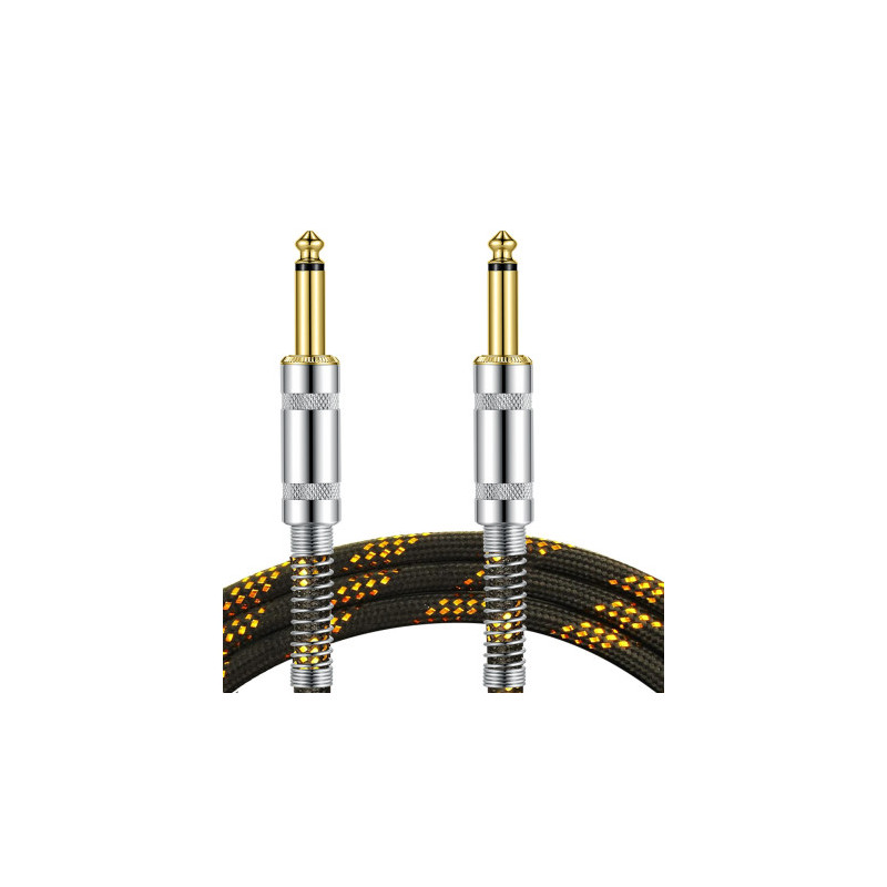 CABLE GROOVIT NYLON TRESSE JACK/JACK 3M NOIR/OR