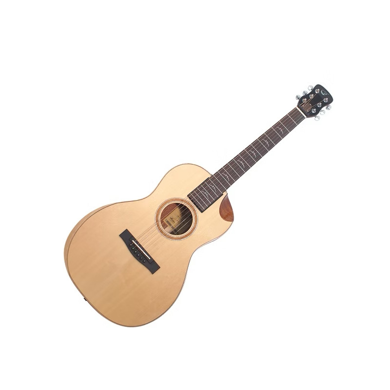 GUITARE JOURNEY FOLK DEMONTABLE PARLOR ELECTRO ACOUSTIQUE FP41213C
