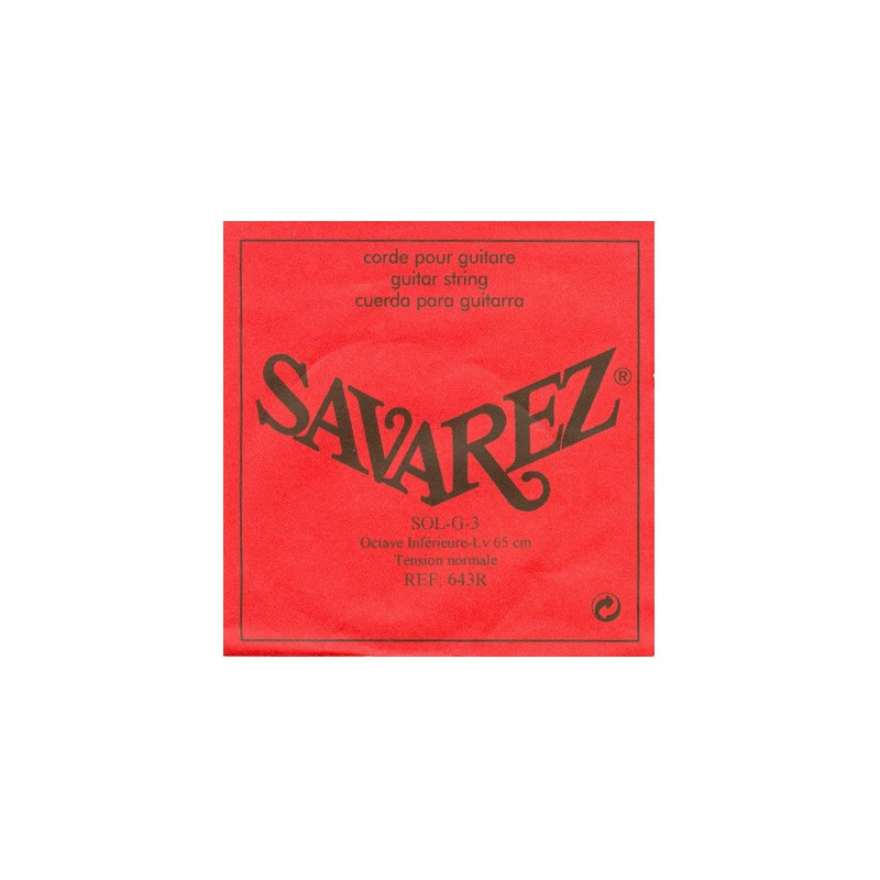 SAVAREZ OCTAVE INFERIEURE 65CM CORDE 3 SOL LOW643R