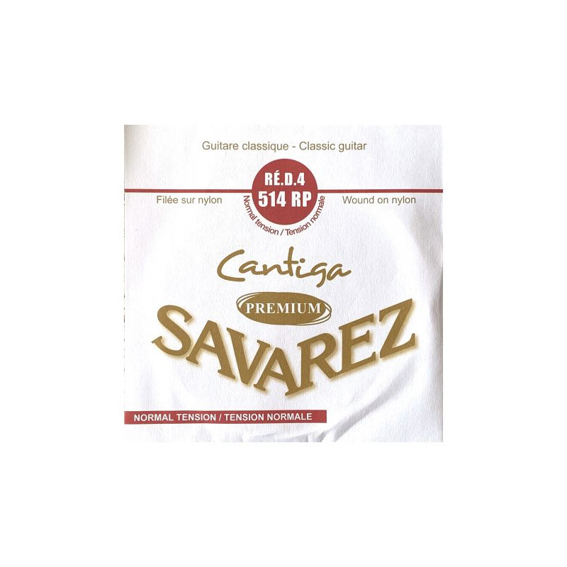 SAVAREZ CANTIGA PREMIUM ROUGE CORDE 4 RE 514RP