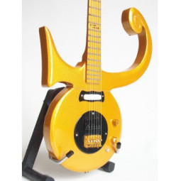 MINIATURE GUITARE PRINCE DOREE 27CM 