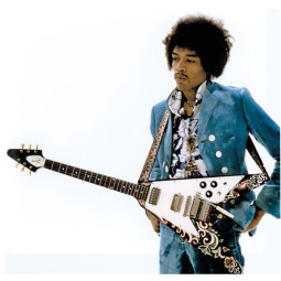CADRE BABY GUITARE FLYING V HENDRIX 15 X 20 CM