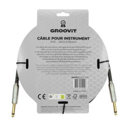 CABLE GROOVIT PVC JACK DROIT/JACK DROIT 6M