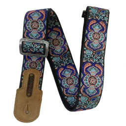 SANGLE GROOVIT NYLON JACQUARD CORAIL TURQUOISE GROSTRAP021