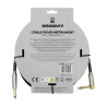 CABLE GROOVIT PVC JACK/JACK COUDE 3M