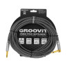 CABLE GROOVIT NYLON TRESSE JACK/JACK COUDE 6M GRIS