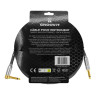 CABLE GROOVIT NYLON TRESSE JACK/JACK COUDE 6M GRIS