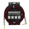 CABLE GROOVIT NYLON TRESSE JACK/JACK COUDE 3M ROUGE 