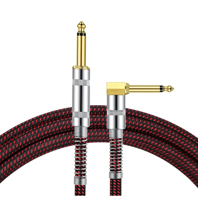 CABLE GROOVIT NYLON TRESSE JACK/JACK COUDE 3M ROUGE 