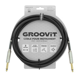 CABLE GROOVIT PVC JACK DROIT/JACK DROIT 3M
