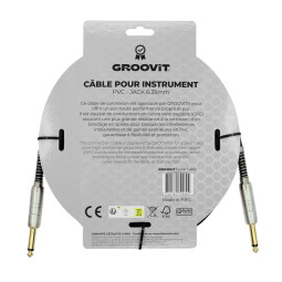 CABLE GROOVIT PVC JACK DROIT/JACK DROIT 3M