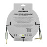 CABLE GROOVIT PVC JACK/JACK COUDE 6M 