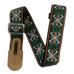 SANGLE GUITARE GROOVIT JACQUARD TREFLE CELTIQUE GROSTRAP010