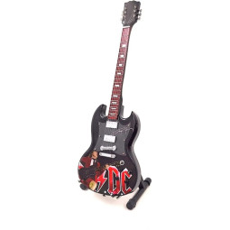 MINIATURE GUITARE SG ACDC ANGUS YOUNG 27CM