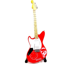MINIATURE GUITARE ELECTRIQUE KURT COBAIN 27CM