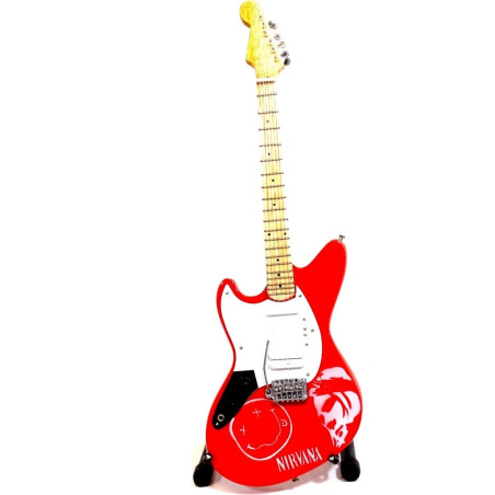 MINIATURE GUITARE ELECTRIQUE KURT COBAIN 27CM