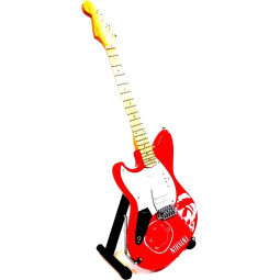 MINIATURE GUITARE ELECTRIQUE KURT COBAIN 27CM