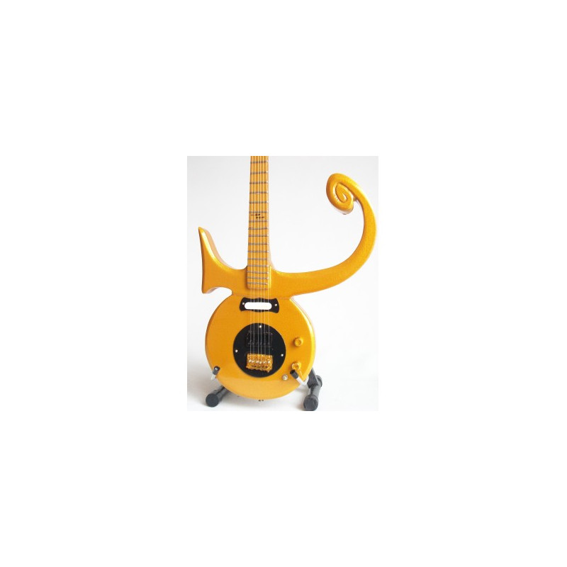 MINIATURE GUITARE PRINCE DOREE 27CM 