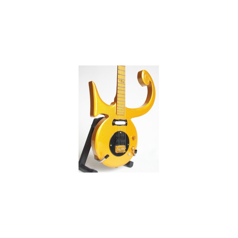 MINIATURE GUITARE PRINCE DOREE 27CM 