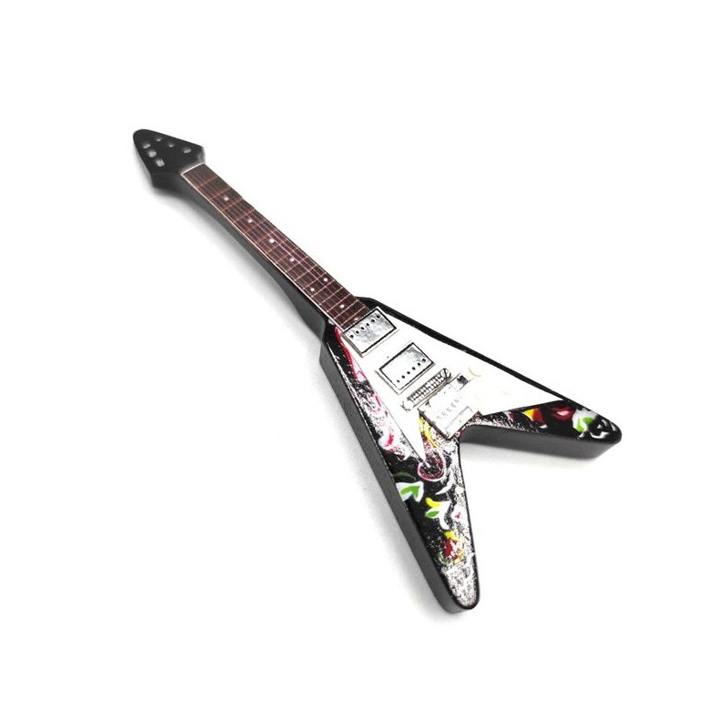 CADRE BABY GUITARE FLYING V HENDRIX 15 X 20 CM