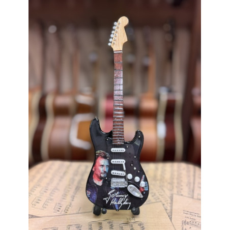 MINIATURE GUITARE JOHNNY HALLYDAY 27CM