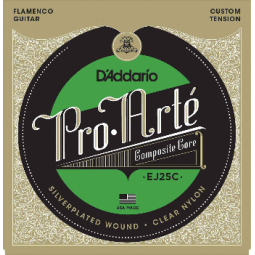 D'ADDARIO COMPOSITE FLAMENCO NYLON TRANSPARENT EJ25C