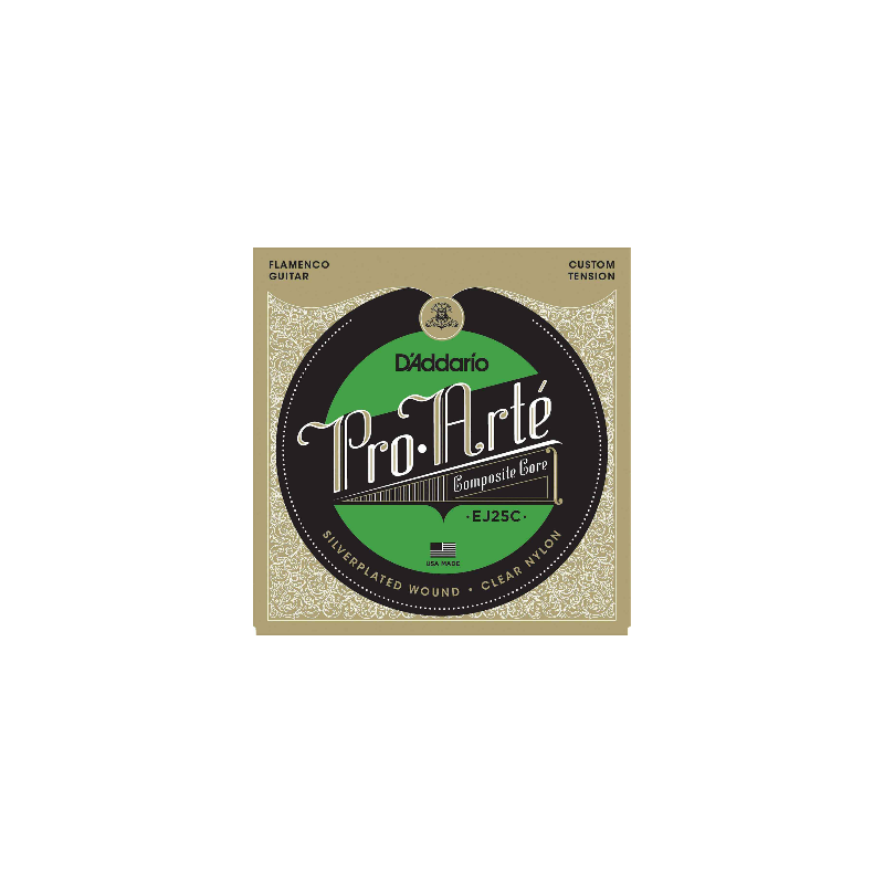 D'ADDARIO COMPOSITE FLAMENCO NYLON TRANSPARENT EJ25C